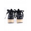 Black 3.9" High Heel Adorable Patent Leather Round Toe Bow Decoration Platform Girls Lolita Shoes
