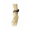 Black Lace Floral Metal Chain Lady Lolita Wrist Strap