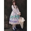 Little Rabbit Series JSK Rabbit Printing Ruffle Sweet Lolita Sling Dress