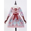 The Girl's Breasts Half Sleeve Little High Waist Toffee Cotton Candy Lolita Dress