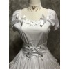 White Short Puff Sleeves Sweet Lolita Dress