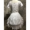 White Short Puff Sleeves Sweet Lolita Dress