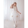 Chiffon Bowknot Lace Little Turtleneck Sweet Lolita Short Sleeves Dress