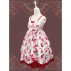 Fashion Strawberry Sweetheart Sweet Lolita Sling Dress