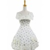 Floral Classic Short Sleeves Cotton Lolita Dress