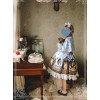 Magic Tea Party The Squirrel Couple's Afternoon Series Printing Sweet Lolita Sling Dress And Shawl