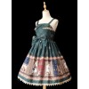 Magic Dictionary Series Plaids Printing Classic Lolita Sling Dress