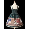 Magic Dictionary Series Plaids Printing Classic Lolita Sling Dress