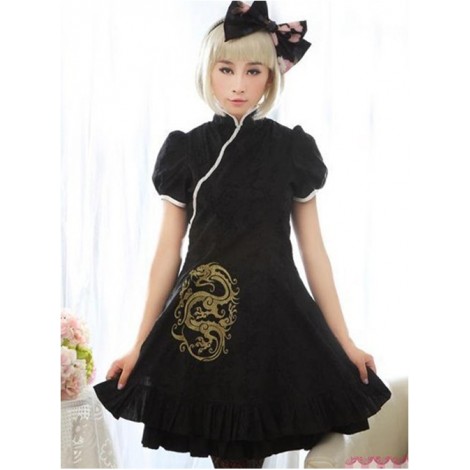 Cheongsam Style Embroidery Lolita Dress