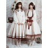 The Distant Letter Series Elegant Pure Color Classic Lolita Autumn Winter Sleeveless Dress And Shirt Set