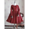 Lily Series Chiffon Long Sleeves Concise Classic Lolita Dress