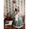 Magic Tea Party Western Style Dress Workshop Series Printing Long Puff Sleeve Classic Lolita Dress
