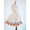 Fashion Paris Pagoda And Biscuits Printing Sweet Lolita Sling Dress