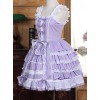 Lace Purple Bowknot Sweet Lolita Sling Dress