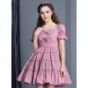 Retro Short Sleeves High Waist Classic Lolita Dress
