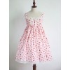 Strawberry Cup Cake Printing High Waist Sweet Lolita Sling Dress