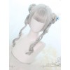 Gray Dual Horsetail Elegance Curly Hair Classic Lolita Wigs