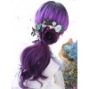 Air bangs Purple Gradient Long Curly Hair Gothic Lolita Wigs