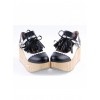 Black & White 3.1" High Heel Cute PU Rocking HorsePlatform Girls Lolita Shoes