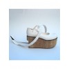 White 3.7" Heel High Classic Synthetic Leather Round Toe Ankle Straps Platform Women Lolita Shoes