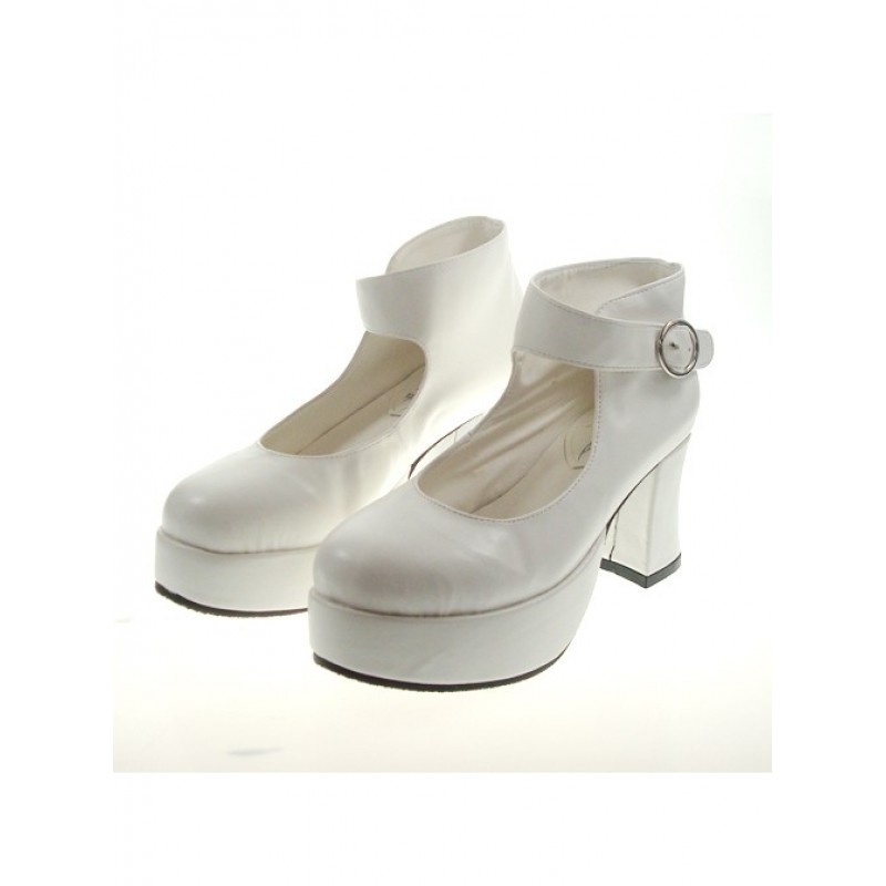 White 2.9" Heel...