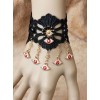 Black Lace Eyes Pendants Lolita Wrist Strap
