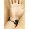 Gothic Black Lace Handmade Lolita Wrist Strap And Ring Suit