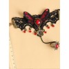 Gothic Black And Red Butterfly Girls Lolita Bracelet And Ring Set
