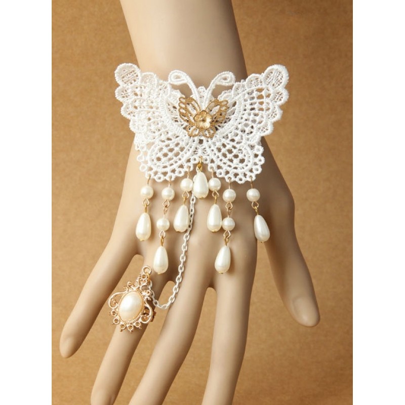 Concise White Lace B...