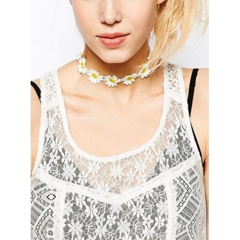 Beautiful Lace Floral Girls Lolita Necklace