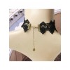 Retro Gothic Black Lace Queen Lolita Necklace