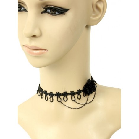 Special Black Lace Lady Lolita Necklace