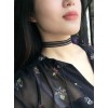 Gothic Black Transparent Lace Lady Lolita Necklace