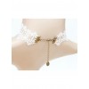 White Sweet Lace Gemstone Lolita Necklace