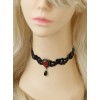 Black Lace Black Pendant Gothic Lolita Necklace