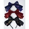 Kaguya Rabbit Series Black Bowknot Gorgeous Design Lolita Head Band