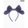 Beauty The Rose Series KC Gothic Lolita Gray And Purple Head Hoop