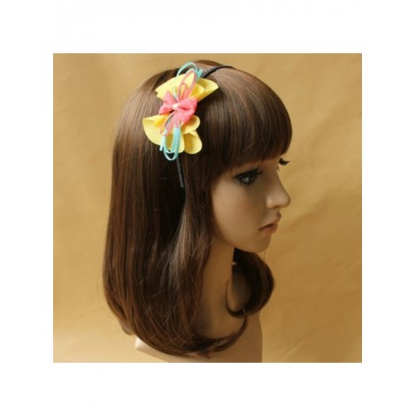 Cute Bowknot Flower Girls Handmade Lolita Headband