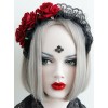 Handmade Gorgeous Black Lace Gothic Lolita Headband