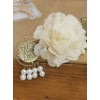 Classical Flowers Pearl Pendant Lady Lolita Hairpin