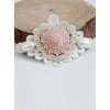 Heart Shape Lace Flower pearl Lolita Hairpin