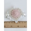 Heart Shape Lace Flower pearl Lolita Hairpin