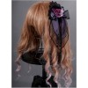 Obsidian Butterfly Dance Series Crystal Purple Rose Gothic Lolita Hair Clip