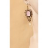 Retro Bead Handmade Women Lolita Pink Earrings