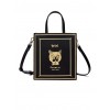 Cool Cat Gilding Printing Gothic Lolita Black Shoulder Bag