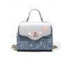 Light Blue Printing Elegant Classic Lolita Shoulder Bag