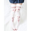Japanese Personality Little Devil Punk Style White Velvet Stockings Socks
