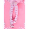 Cute Bowknot Printing Velvet Lolita Stockings