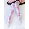Fashion Lovely Bowknot And Strawberry Printing Sweet Lolita White Pantyhose