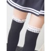 Cute Black And White Classic Lolita Stockings